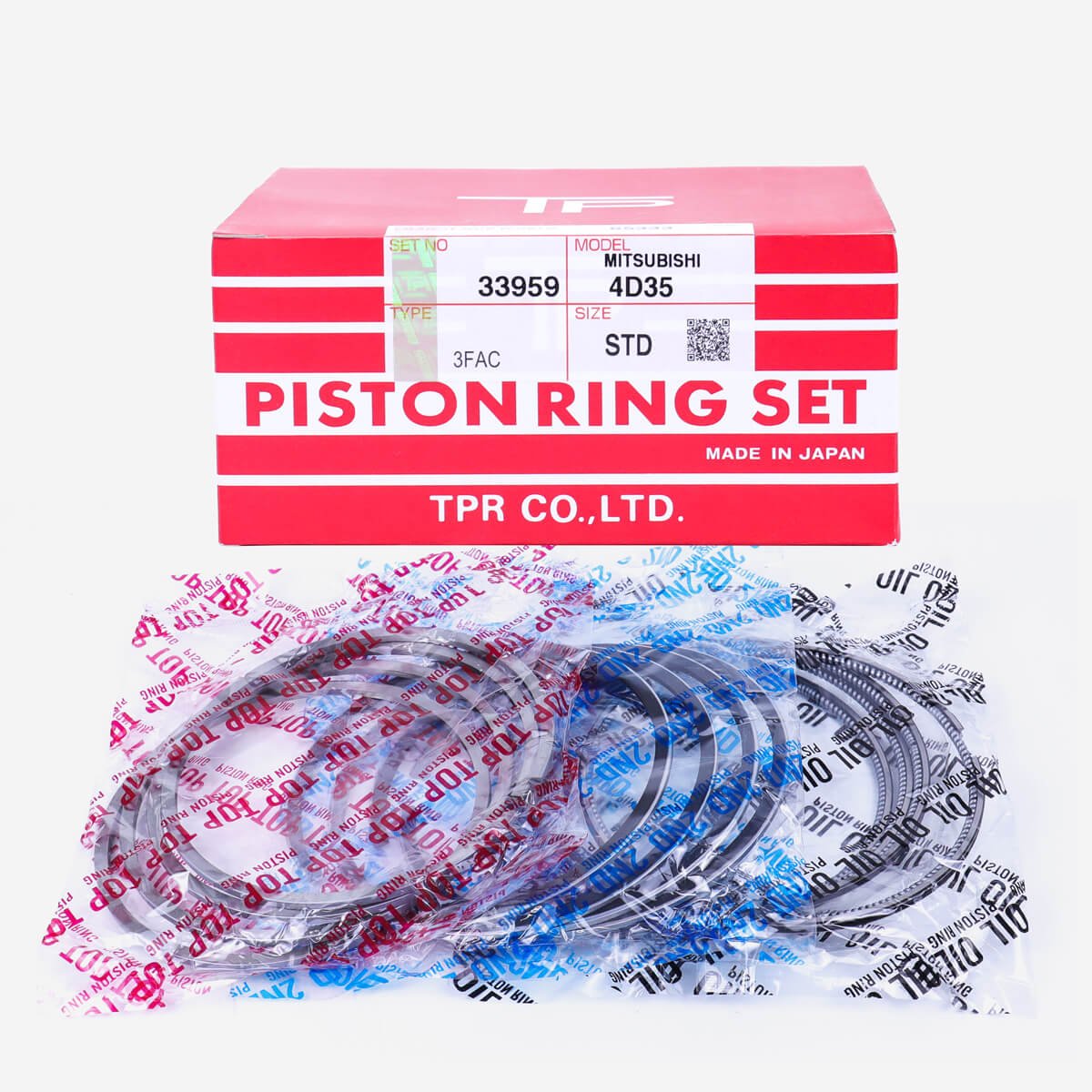 4D35 Std 33959 Piston Rings TP Japan Mitsubishi