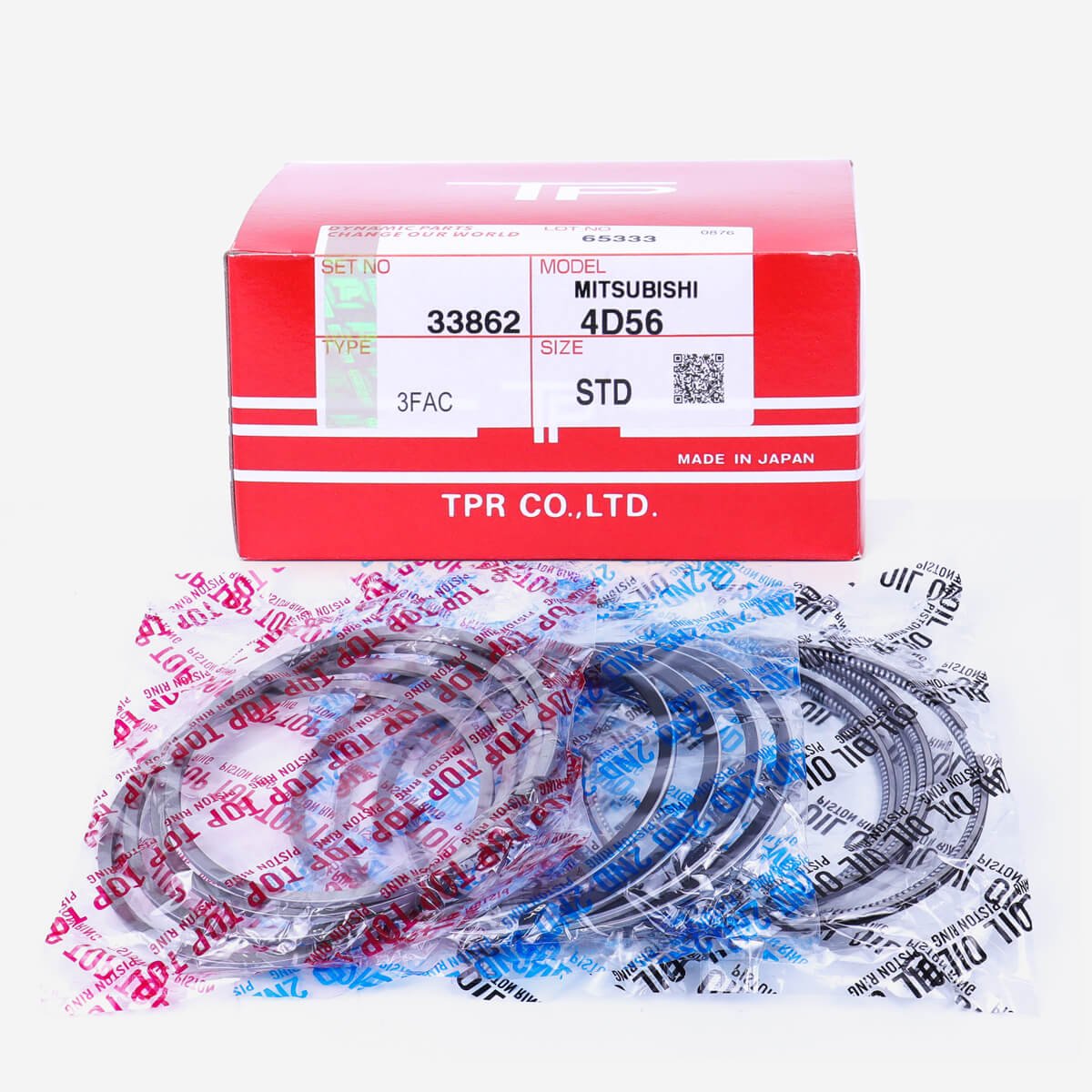 4D56-TC STD 33862 Piston Rings TP Japan Mitsubishi